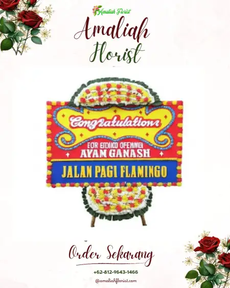 Sewa Papan Bunga Kejajar